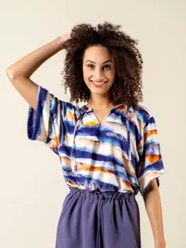 Выкройка: Блузка с рукавами до локтя