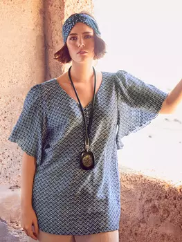 Выкройка: Блузка с рукавами-крылышками