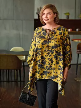 Выкройка: Блузка с рукавами реглан