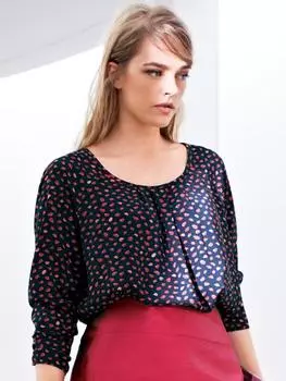 Выкройка: Блузка с рукавами реглан