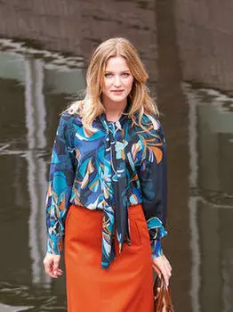 Выкройка: Блузка с рукавами реглан