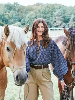 Выкройка: Блузка с широкими рукавами