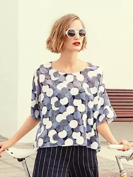 Выкройка: Блузка с удлиненной линией плеч