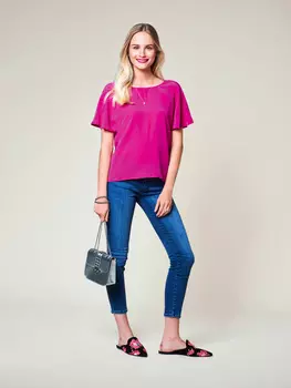 Выкройка: Блузка с V-образным вырезом