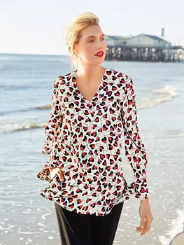 Выкройка: Блузка с V-вырезом