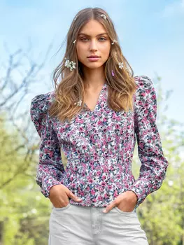 Выкройка: Блузка с V-вырезом