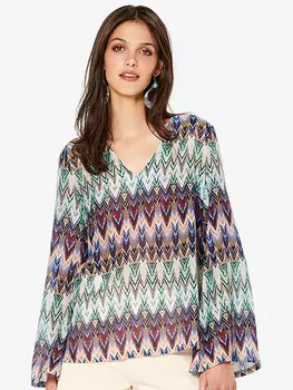 Выкройка: Блузка с V-вырезом