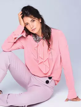 Выкройка: Блузка с воланом