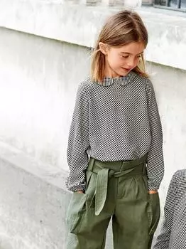 Выкройка: Блузка с воротничком