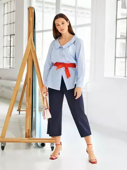 Выкройка: Блузка с воротником