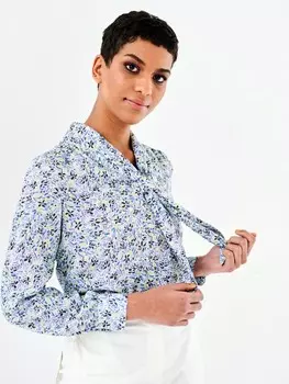 Выкройка: Блузка с воротником-галстуком