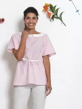 Выкройка: Блузка с воротником «Питер Пэн»