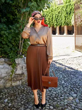 Выкройка: Блузка с воротником-стойкой