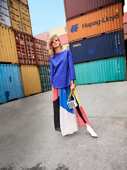 Выкройка: Блузка с вырезом лодочкой