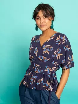 Выкройка: Блузка с запахом