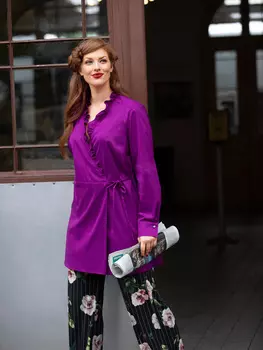 Выкройка: Блузка с запахом