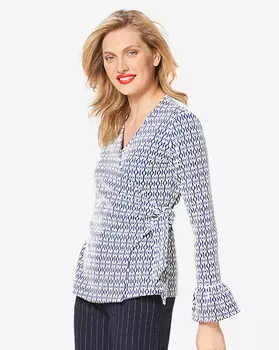 Выкройка: Блузка с запахом