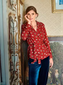 Выкройка: Блузка с запахом