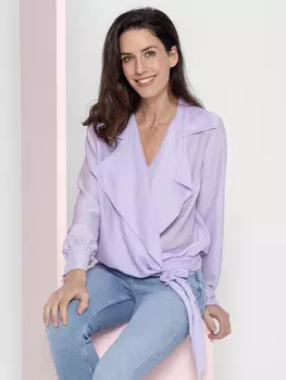 Выкройка: Блузка с запахом