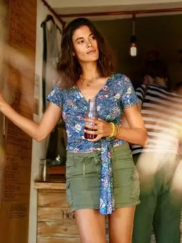 Выкройка: Блузка с запахом