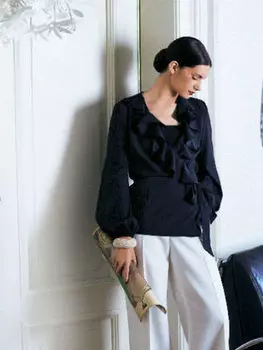 Выкройка: Блузка с запахом