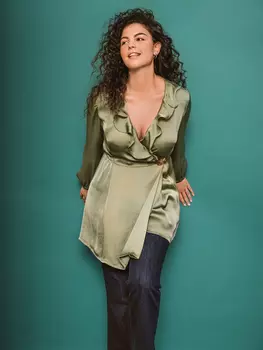 Выкройка: Блузка с запахом