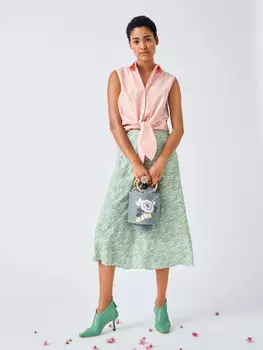 Выкройка: Блузка с завязками