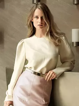 Выкройка: Блузка со складками по окатам рукавов