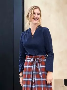 Выкройка: Блузка со складками у плечевых швов