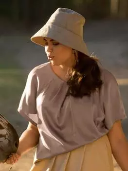 Выкройка: Блузка со встречными складками