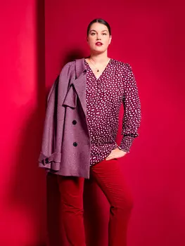 Выкройка: Блузка в стиле ретро