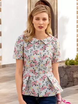 Выкройка: Блузка-жакет