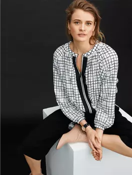 Выкройка: Блузон с объемной планкой горловины