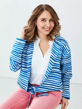 Выкройка: Блузон с узкими лацканами