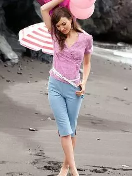 Выкройка: Бриджи с контрастным кантом