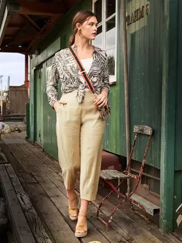 Выкройка: Брюки-бананы в стиле сафари