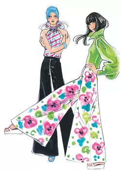 Выкройка: Брюки-клеш