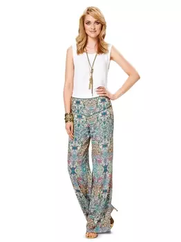 Выкройка: Брюки на кокетке