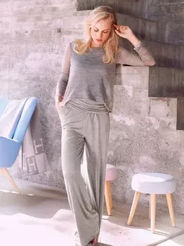 Выкройка: Брюки на широком поясе