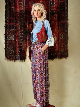 Выкройка: Брюки палаццо