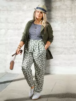 Выкройка: Брюки с асимметричной передней половинкой