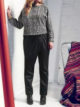 Выкройка: Брюки с асимметричной передней половинкой