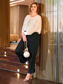 Выкройка: Брюки с разрезами