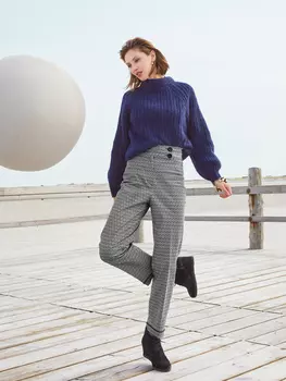 Выкройка: Брюки с широким поясом