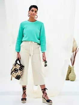 Выкройка: Брюки с широкими шлевками