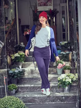 Выкройка: Брюки с верхней юбкой