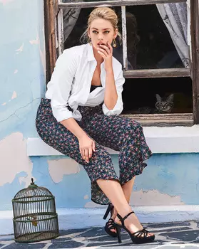 Выкройка: Брюки с воланами