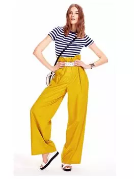 Выкройка: Брюки с высокой талией