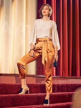 Выкройка: Брюки с завышенной талией