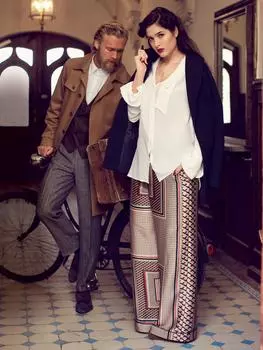 Выкройка: Брюки широкие